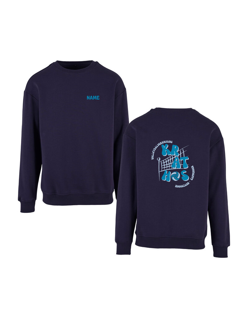 B&C Krathos Dames Sweater Casual Oversized - Light Navy