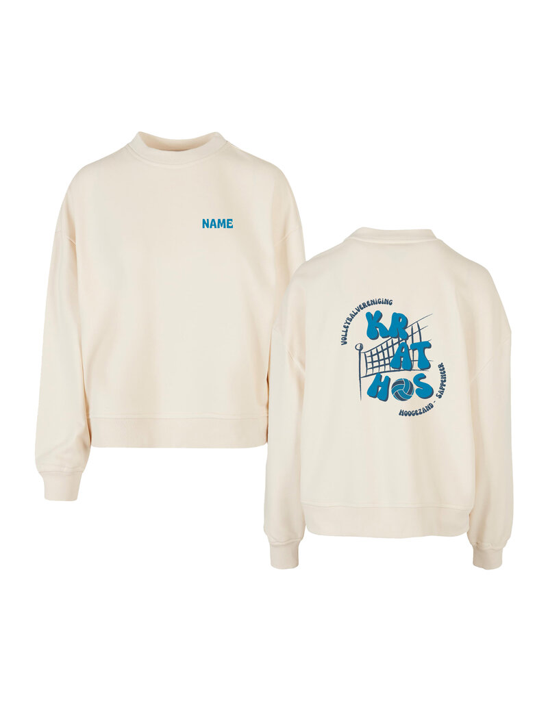 B&C Krathos Dames Sweater Casual Oversized -SAND