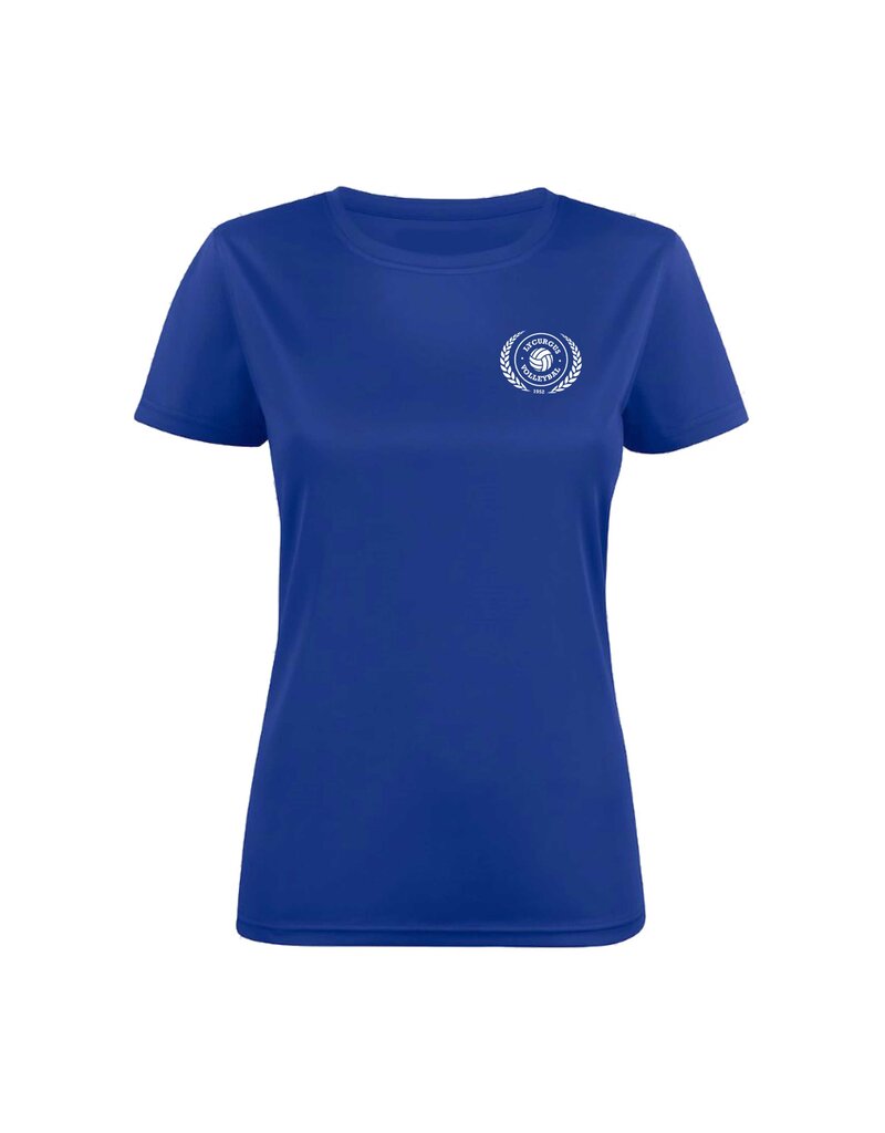 WOW sportswear Lycurgus Dames sportshirt blauw met clublogo