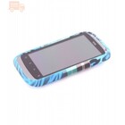 Mobiparts TPU Case HTC Desire S Mixed Pattern Blue