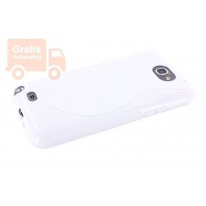 Mobiparts TPU Case Samsung Galaxy Note 2 N7100 S-Shape White