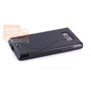 Mobiparts TPU Case LG Optimus L7 P700 S-Shape Black