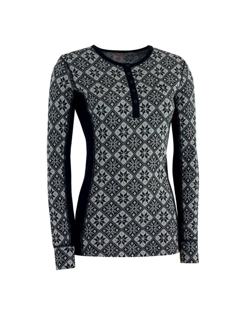 Oldo Damen Thermohemdshirt Schwarz