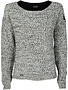 Bach Dames Gebreide Trui Grijs