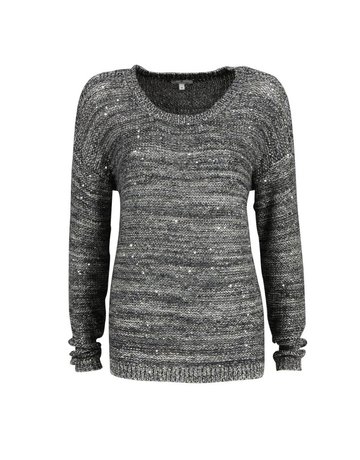 Didriksons Damen Gestrickten Pullover Dunkelgrau