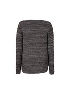 Eider Damen Baumwollstrickjacke Grau / Weiß