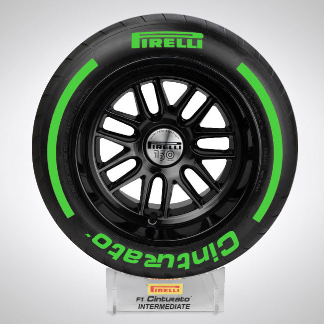Pirelli Pirelli Pole Position Tyre Green Intermediate 18" Scale 1:2