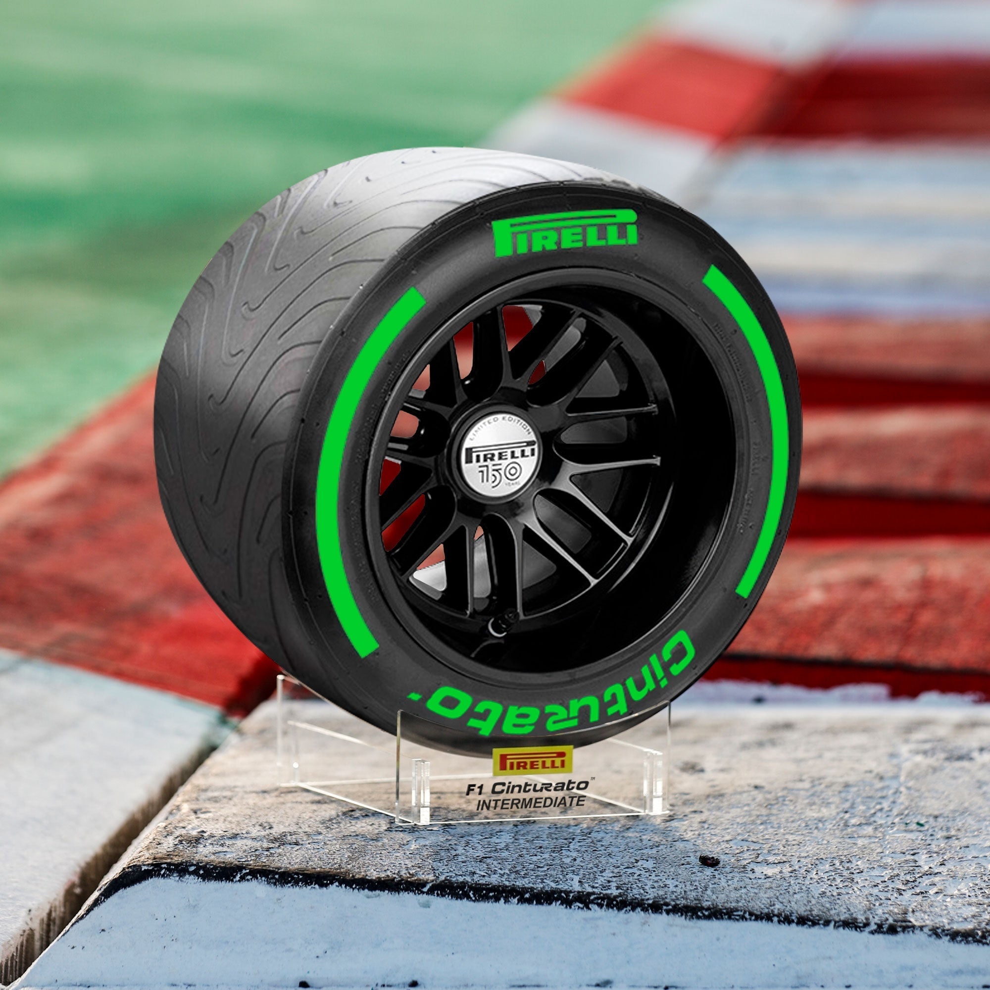 Pirelli Pirelli Pole Position Tyre  Groen Intermediate 18" Scale 1:2