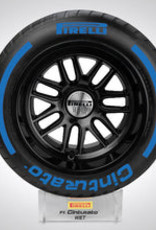 Pirelli Wind Tunnel Tyre  Blauw regen 18" Scale 1:2