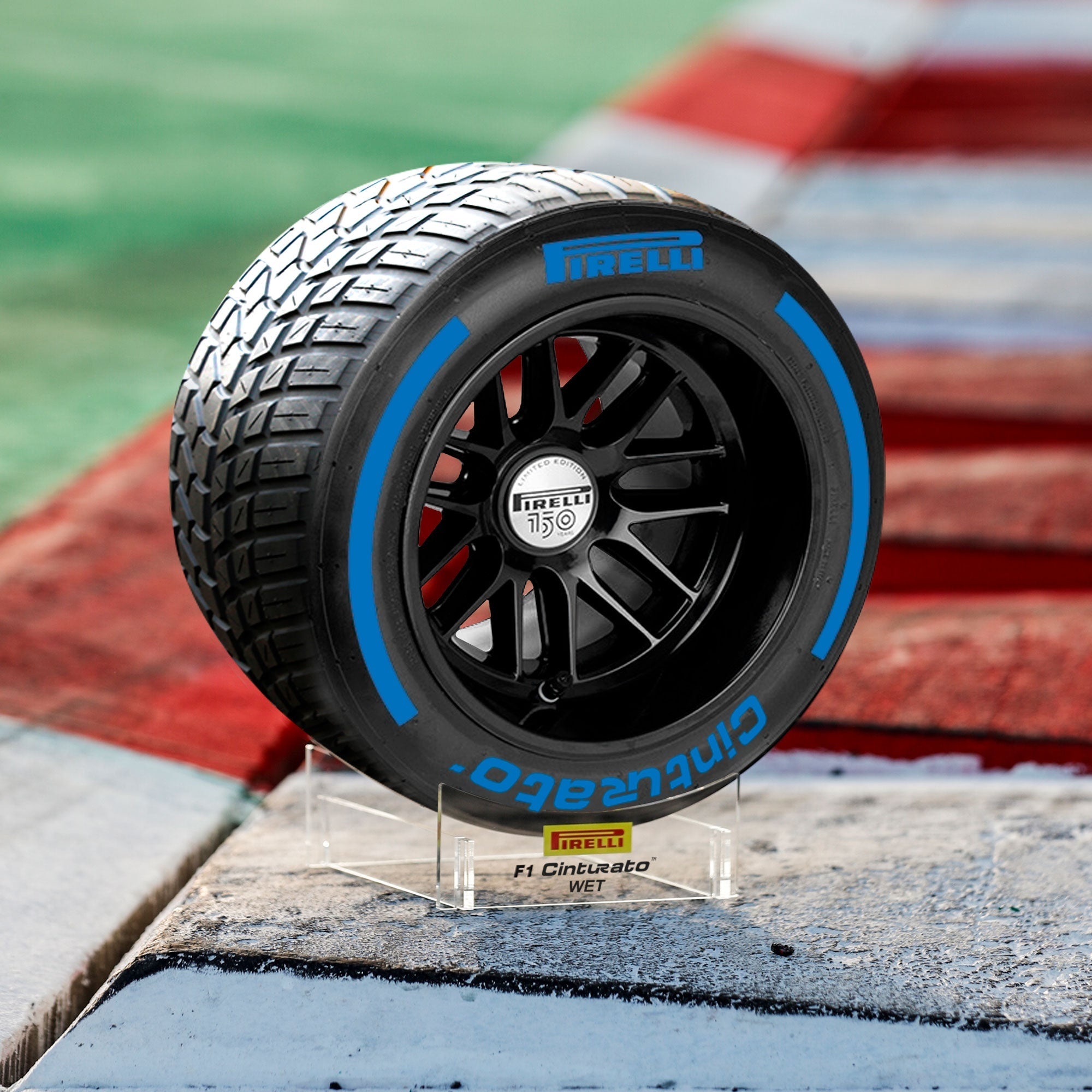 Pirelli Pirelli Wind tunnel Tyre  Blauw regen 18" Scale 1:2