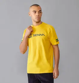 Ayrton Senna Stripe Tee Yellow
