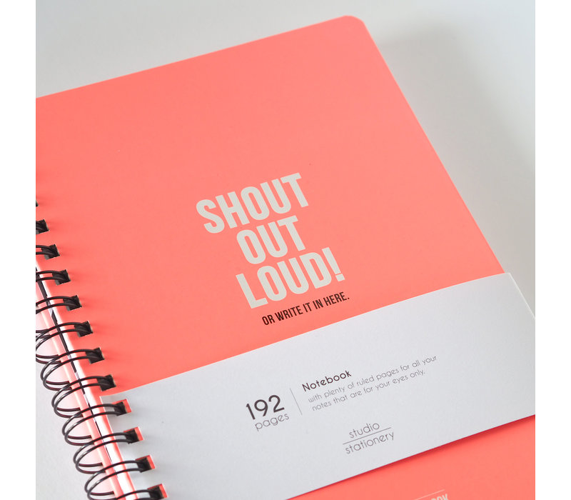 My Pink Notebook Shout out loud, per 3 pieces