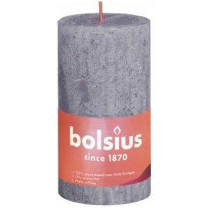 Bolsius kaarsen Rustiek stompkaars 130/68 Frosted Lavender