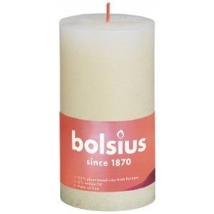Bolsius kaarsen Rustiek stompkaars 130/68 Soft Pearl