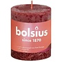 Bolsius Rustiek stompkaars 80/68 Velvet Red
