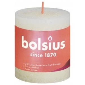 Bolsius kaarsen Rustiek stompkaars 80/68 Soft Pearl