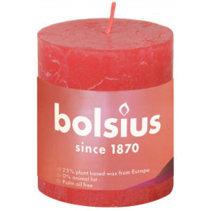 Bolsius kaarsen Rustiek stompkaars 80/68 Blossom Pink