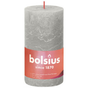 Bolsius kaarsen Rustiek stompkaars 130/68 Sandy Grey