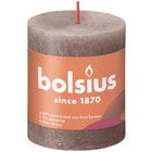 Bolsius kaarsen Rustiek stompkaars 80/68 Rustic Taupe