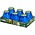 Bolsius kaarsen Twilight tray van 6 stuks Blauw