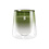 Bolsius kaarsen Clean light duurzaam dubbelwandig glas voor het gebruik van plantaardige wax. Hoogte 11,6 cm en een diameter van 8,3 cm.