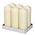 Horeca Stompkaars 200/80 tray 6 Ivoor Neutraal