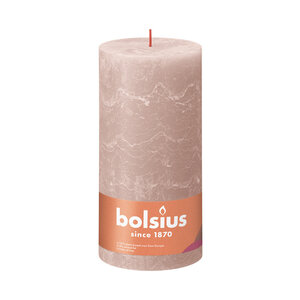 Bolsius kaarsen Rustiek stompkaars 200/100  Misty Pink