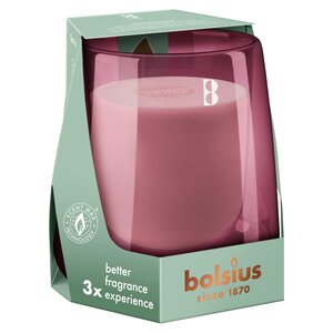 Bolsius kaarsen  Starterkit Clean Light Cedarwood & Vetiver duurzaam dubbelwandig glas voor het gebruik van plantaardige wax. Hoogte 11,6 cm en een diameter van 8,3 cm.