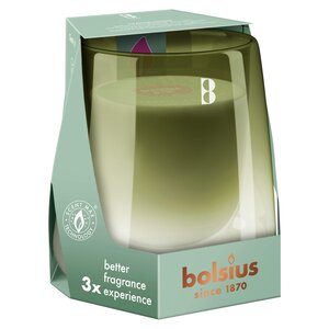 Bolsius kaarsen Clean light duurzaam dubbelwandig glas voor het gebruik van plantaardige wax. Hoogte 11,6 cm en een diameter van 8,3 cm.