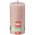 Bolsius kaarsen Rustiek Twist stompkaars 130/68 Misty Pink
