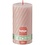 Bolsius kaarsen Rustiek Twist stompkaars 130/68 Misty Pink