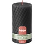 Bolsius kaarsen Rustiek Twist stompkaars 130/68 Stormy Grey