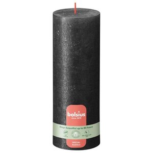 Bolsius kaarsen Shimmer Stompkaars 190/68 Antraciet