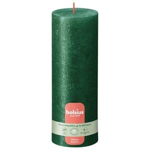 Bolsius kaarsen Shimmer Stompkaars 190/68 Groen