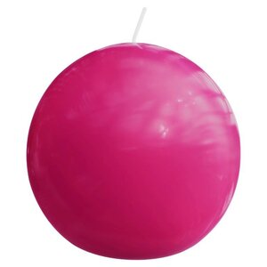 Bolsius kaarsen Rustiek bolkaars gloss 70 mm Fuchsia
