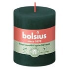 Bolsius kaarsen Rustiek stompkaars 80/68 Pine Green