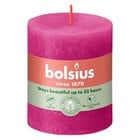 Bolsius kaarsen Rustiek stompkaars 80/68 Fuchsia