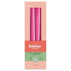 Bolsius kaarsen Bolsius Gotische dinerkaarsen Fuchsia met 7 branduren
