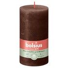 Bolsius kaarsen Rustiek stompkaars 130/68 Chocoladebruin
