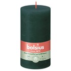 Bolsius kaarsen Rustiek stompkaars 130/68 Pine Green