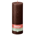 Bolsius kaarsen Rustiek stompkaars 190/68 Chocoladebruin