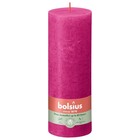 Bolsius kaarsen Rustiek stompkaars 190/68 Fuchsia