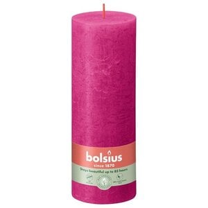 Bolsius kaarsen Rustiek stompkaars 190/68 Fuchsia