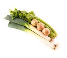 Assortiment de légumes pour un potage aux poireaux (4 pers)