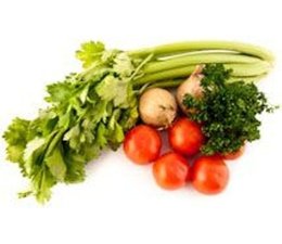 Assortiment de légumes pour un potage aux tomates (4 pers)