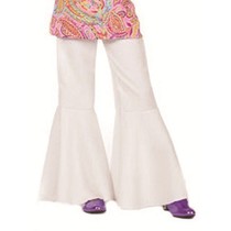 Hippiebroek bi-stretch kind wit