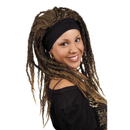 Pruik dreadlock Emily met haarband