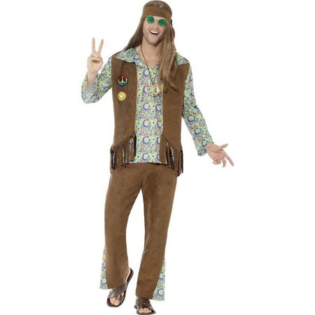 Jaren 60 hippie kostuum man