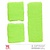 80's zweetband set neon groen