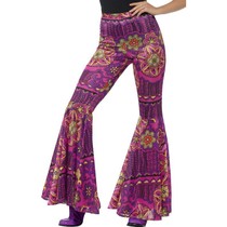 Flower power broek dames Hippie